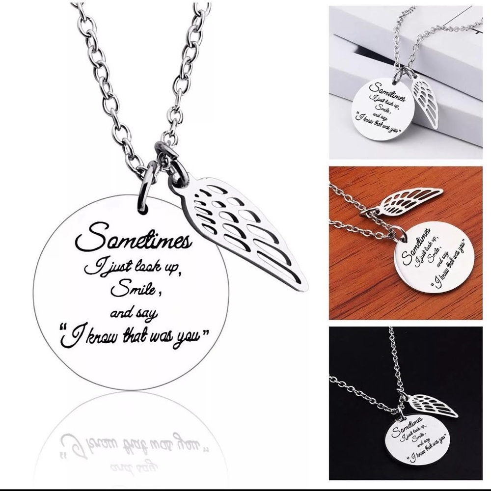 I Know That Was You Necklace, Grief Gift, Lost Loved One Gift, Daily Reminder,